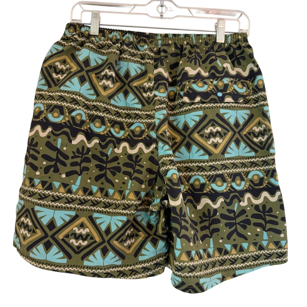 Patagonia Baggies Swim Shorts Mens Medium Mushy Peaks Agave Green Tiki 58034 - Picture 4 of 10